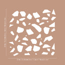 Set Of 49 Vinyl Wall Art Decal - Terrazzo Pattern - From 1" x 1.5" Each - Trendy Adhesive Sticker Design For Bedroom Living Room Bathroom Home School Office Decor 4