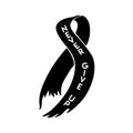 Vinyl Wall Art Decal - Never Give Up - Cute Motivational Breast Cancer Awareness Month Ribbon Design Quote Sticker For Medical Healthcare Center Office Coffee Shop Bedroom Decor 1