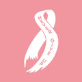Vinyl Wall Art Decal - Never Give Up - 30" x 17" - Cute Motivational Breast Cancer Awareness Month Ribbon Design Quote Sticker For Medical Healthcare Center Office Coffee Shop Bedroom Decor 1