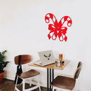 Vinyl Wall Art Decal - Candy Canes - 22" x 22" - Holiday Season Trendy Seasonal Quote Sticker For Door Family Home School Living Room Work Office Store Window Decor 3