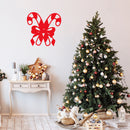 Vinyl Wall Art Decal - Candy Canes - Holiday Season Trendy Seasonal Quote Sticker For Family Home School Living Room Work Office Classroom Store Window Decor 2