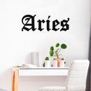 Vinyl Wall Art Decal - Aries - 10" x 29" - Zodiac Signs Gothic Modern Inspirational Astrology Quote Sticker For Bedroom Living Room Closet Home Office Dorm Room Decor 3