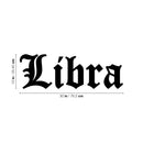 Vinyl Wall Art Decal - Libra - 11" x 22" - Zodiac Signs Gothic Modern Inspirational Astrology Quote Sticker For Bedroom Living Room Closet Home Office Dorm Room Decor 4