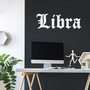 Vinyl Wall Art Decal - Libra - 11" x 22" - Zodiac Signs Gothic Modern Inspirational Astrology Quote Sticker For Bedroom Living Room Closet Home Office Dorm Room Decor 3