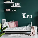 Vinyl Wall Art Decal - Leo - 11" x 22" - Zodiac Signs Gothic Modern Inspirational Astrology Quote Sticker For Bedroom Living Room Closet Home Office Dorm Room Decor 3