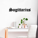 Vinyl Wall Art Decal - Sagittarius - 6" x 32" - Zodiac Signs Gothic Modern Inspirational Astrology Quote Sticker For Bedroom Living Room Closet Home Office Dorm Room Decor 2
