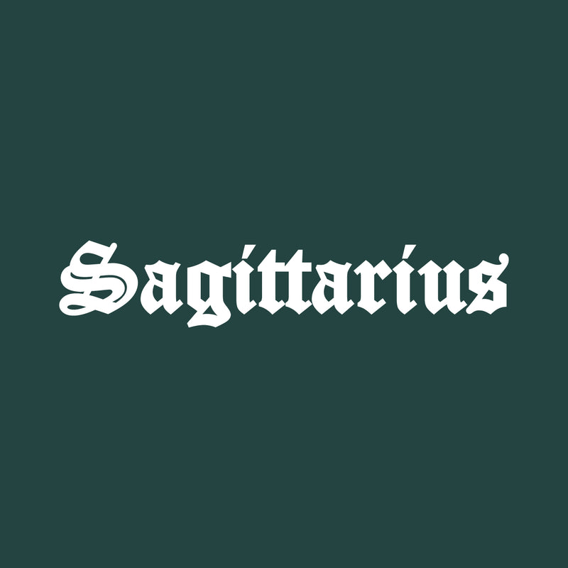 Vinyl Wall Art Decal - Sagittarius - 6" x 32" - Zodiac Signs Gothic Modern Inspirational Astrology Quote Sticker For Bedroom Living Room Closet Home Office Dorm Room Decor 1