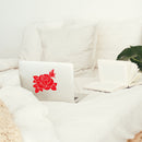 Vinyl Wall Art Decal - Little Rose - 5" x 5" - Trendy Cute Cool Flowers Design Shape Sticker For Laptop Notebook Office Agenda Coffee Thermo Mug Mirror Decor 3