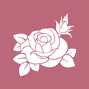 Vinyl Wall Art Decal - Little Rose - 5" x 5" - Trendy Cute Cool Flowers Design Shape Sticker For Laptop Notebook Office Agenda Coffee Thermo Mug Mirror Decor 1