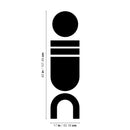 Vinyl Wall Art Decal - Geo Shaped Stack - Trendy Cool Fun Geometric Design Sticker For Kids Room Playroom Nursery Daycare Classroom Office Living Room Decor 4