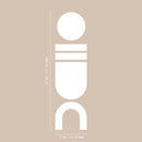 Vinyl Wall Art Decal - Geo Shaped Stack - Trendy Cool Fun Geometric Design Sticker For Kids Room Playroom Nursery Daycare Classroom Office Living Room Decor 5