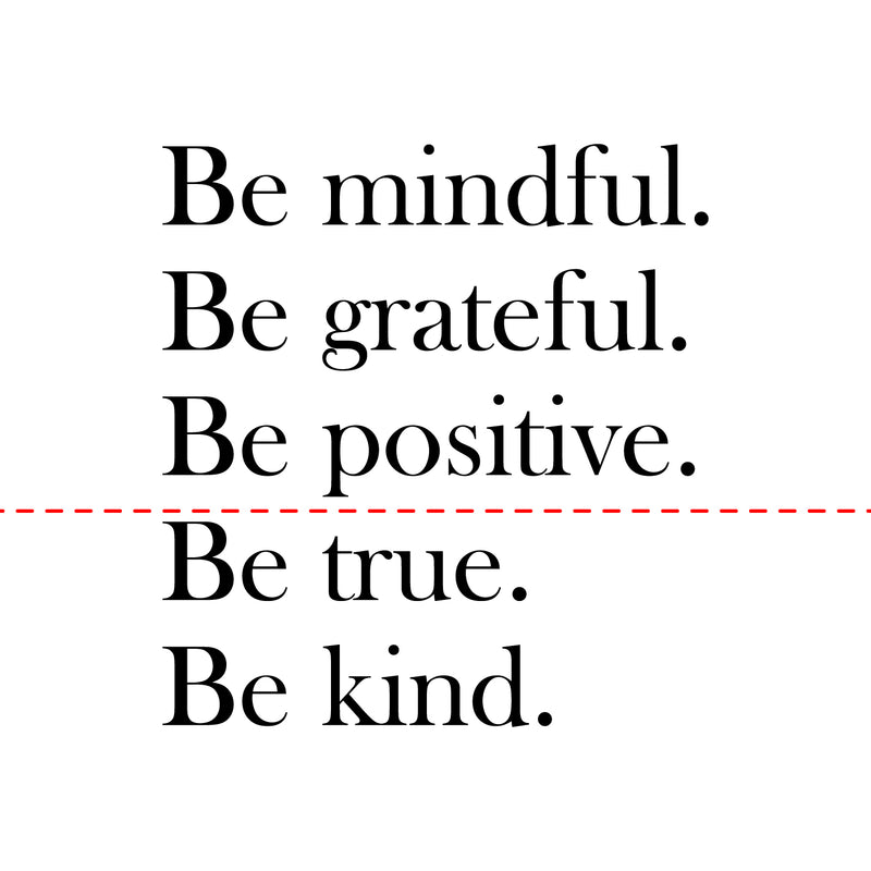 Vinyl Wall Art Decal - Be Mindful. Be Grateful. Be Positive. Be Kind - 23.5" x 22" - Modern Cute Inspirational Charming Quote Sticker For Kids Room Playroom Nursery Daycare School Decor 5