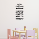 Vinyl Wall Art Decal - In This Classroom Mistakes Are: Expected; Respected; Inspected; Corrected - Cute Positive Quote Sticker For Classroom Kids Room Playroom Home School Office Decor 3