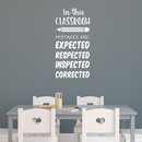 Vinyl Wall Art Decal - In This Classroom Mistakes Are: Expected; Respected; Inspected; Corrected - 23" x 11" - Cute Positive Quote Sticker For Classroom Kids Room Playroom Home School Office Decor 2