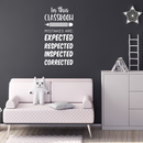 Vinyl Wall Art Decal - In This Classroom Mistakes Are: Expected; Respected; Inspected; Corrected - 23" x 11" - Cute Positive Quote Sticker For Classroom Kids Room Playroom Home School Office Decor 3