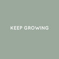 Vinyl Wall Art Decal - Keep Growing - 2" x 22" - Trendy Cute Motivational Positive Lifestyle Quote Sticker For Bedroom Closet Bathroom Kids Room Playroom School Office Business Coffee Shop Decor 1