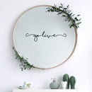 Vinyl Wall Art Decal - Go Live - 3.5" x 13.8" - Modern Inspirational Cute Optimistic Good Vibes Quote Sticker For Bedroom Closet Kids Room Playroom Daycare School Office Coffee Shop Decor 2