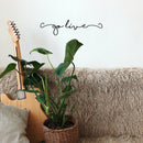 Vinyl Wall Art Decal - Go Live - 3.5" x 13.8" - Modern Inspirational Cute Optimistic Good Vibes Quote Sticker For Bedroom Closet Kids Room Playroom Daycare School Office Coffee Shop Decor 3