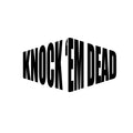 Vinyl Wall Art Decal - Knock 'em Dead - - Trendy Motivational Positive Lifestyle Shape Quote Sticker For Gym CrossFit Fitness Center Office Coffee Shop Decor 1