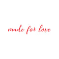 Vinyl Wall Art Decal - Made For Love - 4" x 20" - Modern Cute Inspirational Charming Lovely Quote Sticker For Nursery Playroom Daycare Kids Room Baby Room Bedroom School Decor 1