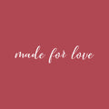 Vinyl Wall Art Decal - Made For Love - 4" x 20" - Modern Cute Inspirational Charming Lovely Quote Sticker For Nursery Playroom Daycare Kids Room Baby Room Bedroom School Decor 1