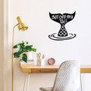 Vinyl Wall Art Decal - Get Off My Tail - Modern Cute Mermaid Fin Shape Sticker Decals Trendy Fantasy Girls Teens Bedroom Living Room Apartment Home Office Decor 5