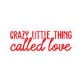 Vinyl Wall Art Decal - Crazy Little Thing - 10" x 31" - Trendy Cute Inspirational Charming Lovely Quote Sticker For Nursery Playroom Kids Room Baby Room Living Room School Coffee Shop Decor 1