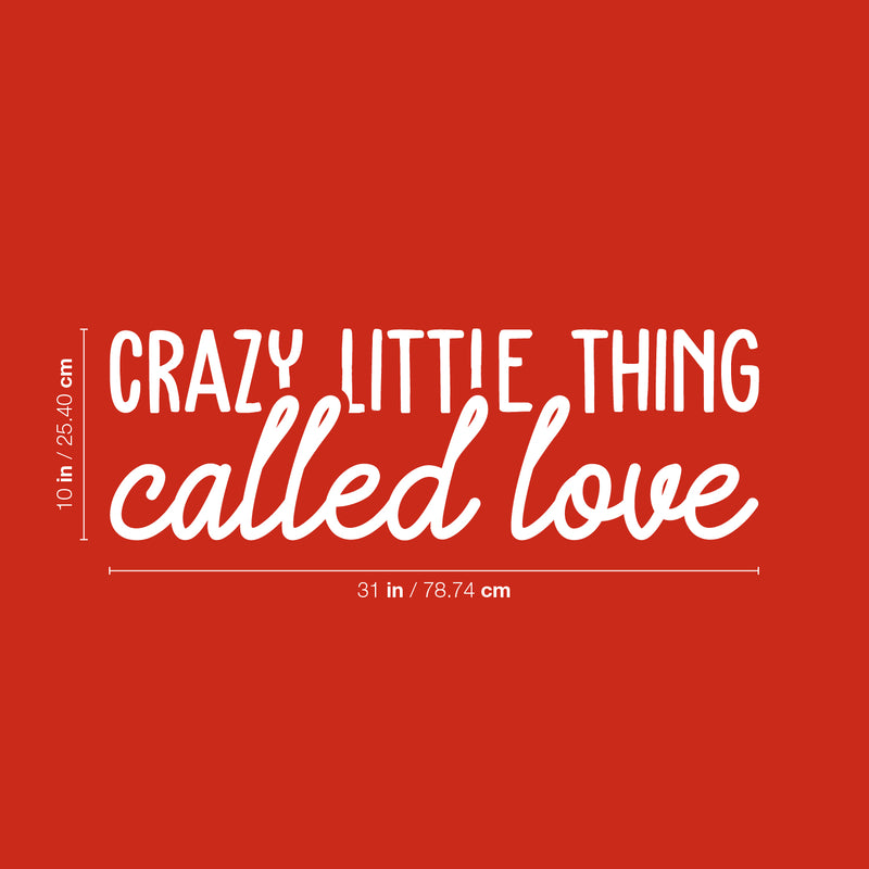 Vinyl Wall Art Decal - Crazy Little Thing - 10" x 31" - Trendy Cute Inspirational Charming Lovely Quote Sticker For Nursery Playroom Kids Room Baby Room Living Room School Coffee Shop Decor 4