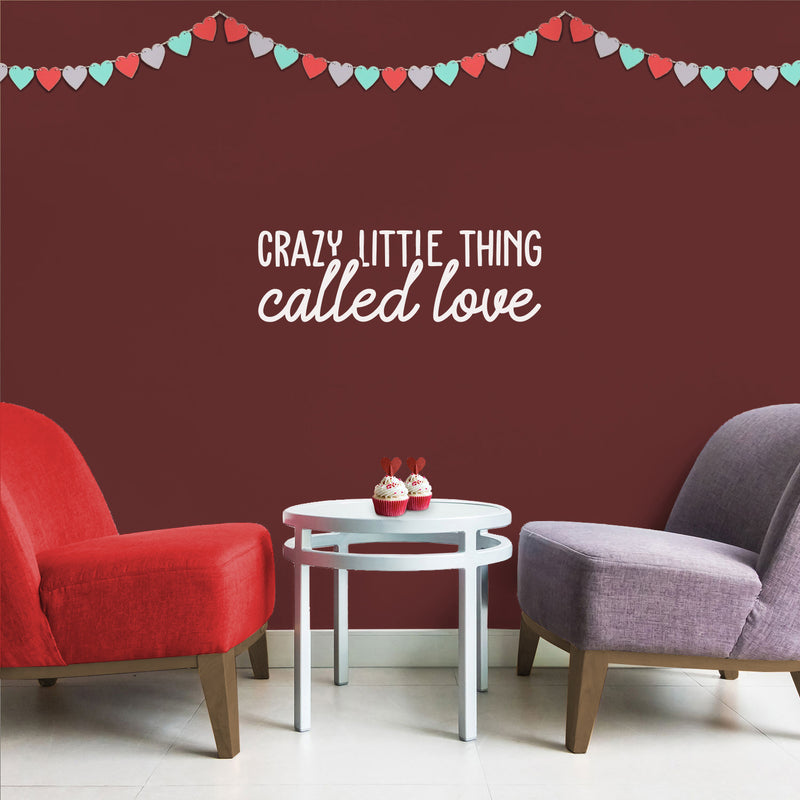 Vinyl Wall Art Decal - Crazy Little Thing - 10" x 31" - Trendy Cute Inspirational Charming Lovely Quote Sticker For Nursery Playroom Kids Room Baby Room Living Room School Coffee Shop Decor 3