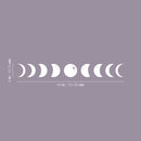 Vinyl Wall Art Decal - Moon Cycle - 5" x 40" - Trendy Cute Fun Cool Lovely Moon Design Shape Sticker For Bedroom Closet Living Room Kids Room Playroom Nursery School Classroom Decor 4