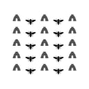 Set Of 25 Vinyl Wall Art Decal - Honey & Bees Pattern - From 3" x 4" Each - Super Cute Cool Adhesive Sticker Bees Design For Baby Kids Room Nursery Playroom Bedroom Bathroom Classroom Decor 1