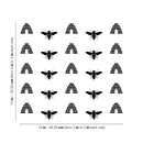 Set Of 25 Vinyl Wall Art Decal - Honey & Bees Pattern - From Each - Super Cute Cool Adhesive Sticker Bees Design For Baby Kids Room Nursery Playroom Bedroom Bathroom Classroom Decor 4