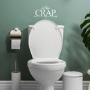 Vinyl Wall Art Decal - Oh Crap - 6.32" x 13" - Modern Funny Sarcastic Quote Sticker For Home Bathroom Toiler Sarcasm Adult Joke Store Restroom Decor 2