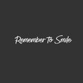 Vinyl Wall Art Decal - Remember To Smile - 2.5" x 17" - Trendy Cute Optimistic Vibes Quote Sticker For Bedroom Closets Bathroom Kids Room Playroom Daycare Classroom Office Coffee Shop Decor 1