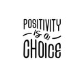 Vinyl Wall Art Decal - Positivity Is A Choice - Trendy Cute Optimistic Good Vibes Quote Sticker For Bedroom Closet Kids Room Living Room Playroom Daycare School Office Coffee Shop Decor 1