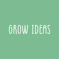 Vinyl Wall Art Decal - Grow Ideas - 5" x 22" - Inspirational Positive Proactive Vibes Quote Sticker For Office Business Store Coffee Shop School Classroom Playroom Kids Room Bedroom Decor 1