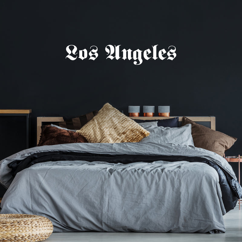 Vinyl Wall Art Decal - Los Angeles - 10" x 55" - Trendy Cool Urban Style L.A City Name Sticker For Office Business Coffee Shop Storefront Garage Gym School Decor 3