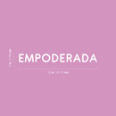 Vinyl Wall Art Decal - Empoderada / Empowered - 2" x 18" - Trendy Motivational Feminism Spanish Quote Sticker For Woman Home Work Office Girls Bedroom Closet Living Room Decor 4