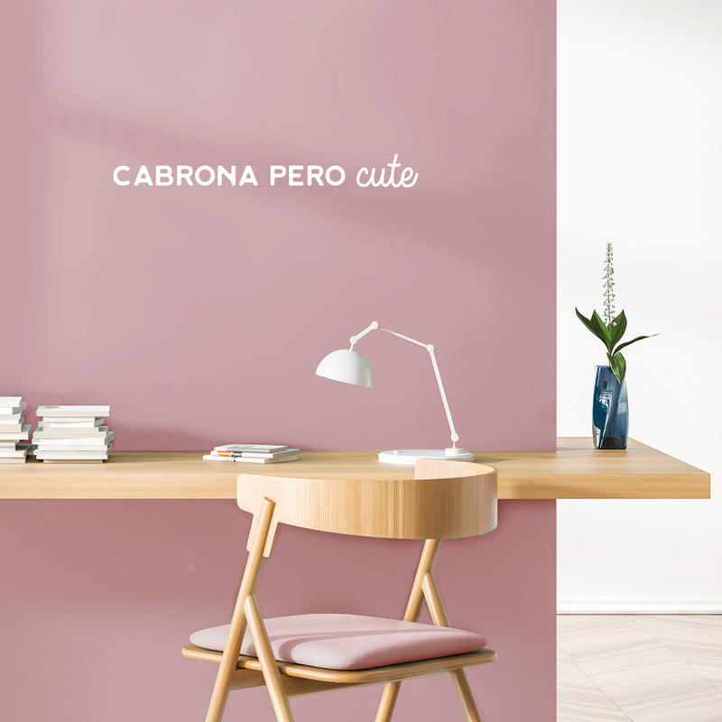 Vinyl Wall Art Decal - Cabrona Pero Cute - 3" x 25" - Trendy Inspirational Cool Sarcastic Funny Mexican Word Quote Sticker For Office Business Store Coffee Shop Bedroom Living Room Decor 3