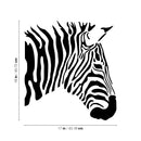 Vinyl Wall Art Decal - Zebra - 18" x 17" - Trendy Super Cool Wild Animal Design Sticker For Playroom Kids Room Living Room Classroom Office Business Veterinary Storefront Decor 4