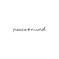 Vinyl Wall Art Decal - Peace Of Mind - Trendy Inspirational Cute Optimistic Quote Sticker For Bedroom Closet Kids Room Living Room Playroom Daycare School Office Coffee Shop Decor 1