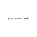Vinyl Wall Art Decal - Peace Of Mind - 3"x 18" - Trendy Inspirational Cute Optimistic Quote Sticker For Bedroom Closet Kids Room Living Room Playroom Daycare School Office Coffee Shop Decor 1