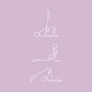 Vinyl Wall Art Decal - Pilates Postures - 34" x 17" - Trendy Motivational Minimalistic Cool Design Positive Healthy Lifestyle Quote Sticker For Pilates Yoga Classes Gym Home Workout Room Decor 1