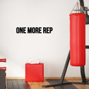 Vinyl Wall Art Decal - One More Rep - Trendy Motivational Positive Mind Change Quote Sticker For Gym CrossFit Fitness Center Yoga Pilates Classes Dance Studio Decor 2