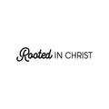 Vinyl Wall Art Decal - Rooted in Christ - 5.5" x 30" - Modern Inspirational Cute Spiritual Quote Sticker For Christian Home Bedroom Kids Room Living Room Office Coffee Shop Religious Center Decor 1