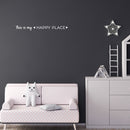Vinyl Wall Art Decal - This Is My ? Happy Place ? - 2" x 20" - Trendy Cute Inspirational Charming Lovely Quote Sticker For Home Bedroom Kids Room Playroom Nursery Daycare School Living Room Decor 2