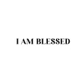 Vinyl Wall Art Decal - I Am Blessed - 2. Trendy Cute Inspirational Spiritual Lovely Quote Sticker For Home Bedroom Closet Living Room Playroom Office School Coffee Shop Decor 1