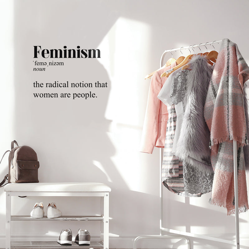 Vinyl Wall Art Decal - Feminism Definition - 17" x 23" - Trendy Motivational Women Quote Sticker For Woman Home Bedroom Living Room Store Work Office Decor 2