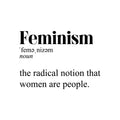 Vinyl Wall Art Decal - Feminism Definition - Trendy Motivational Women Quote Sticker For Woman Home Bedroom Living Room Store Work Office Decor 1