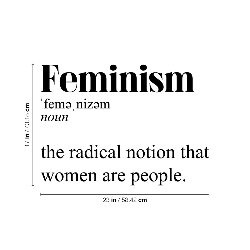 Vinyl Wall Art Decal - Feminism Definition - Trendy Motivational Women Quote Sticker For Woman Home Bedroom Living Room Store Work Office Decor 4